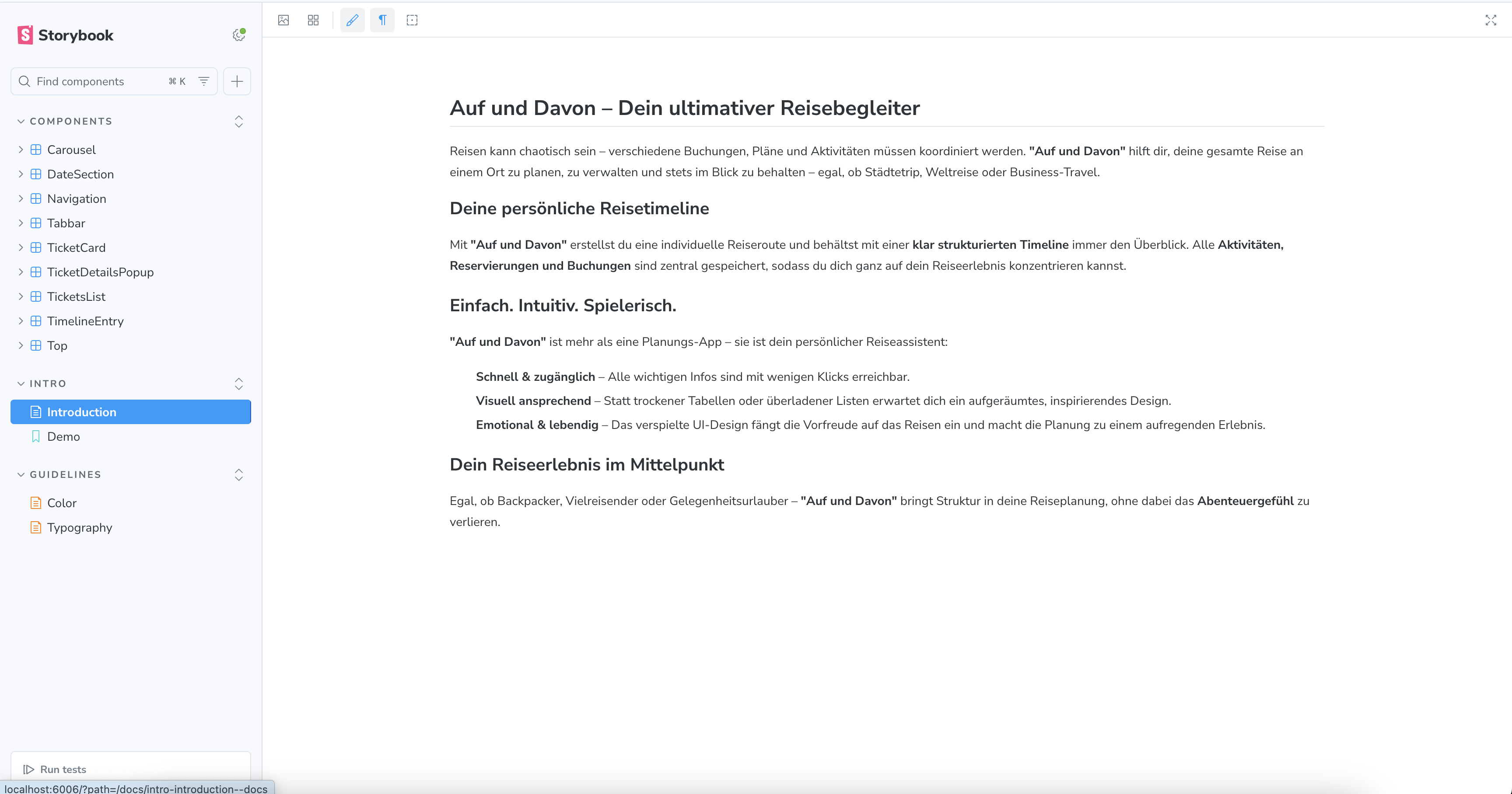 Travel Guide – Design System Engineering – detail 3