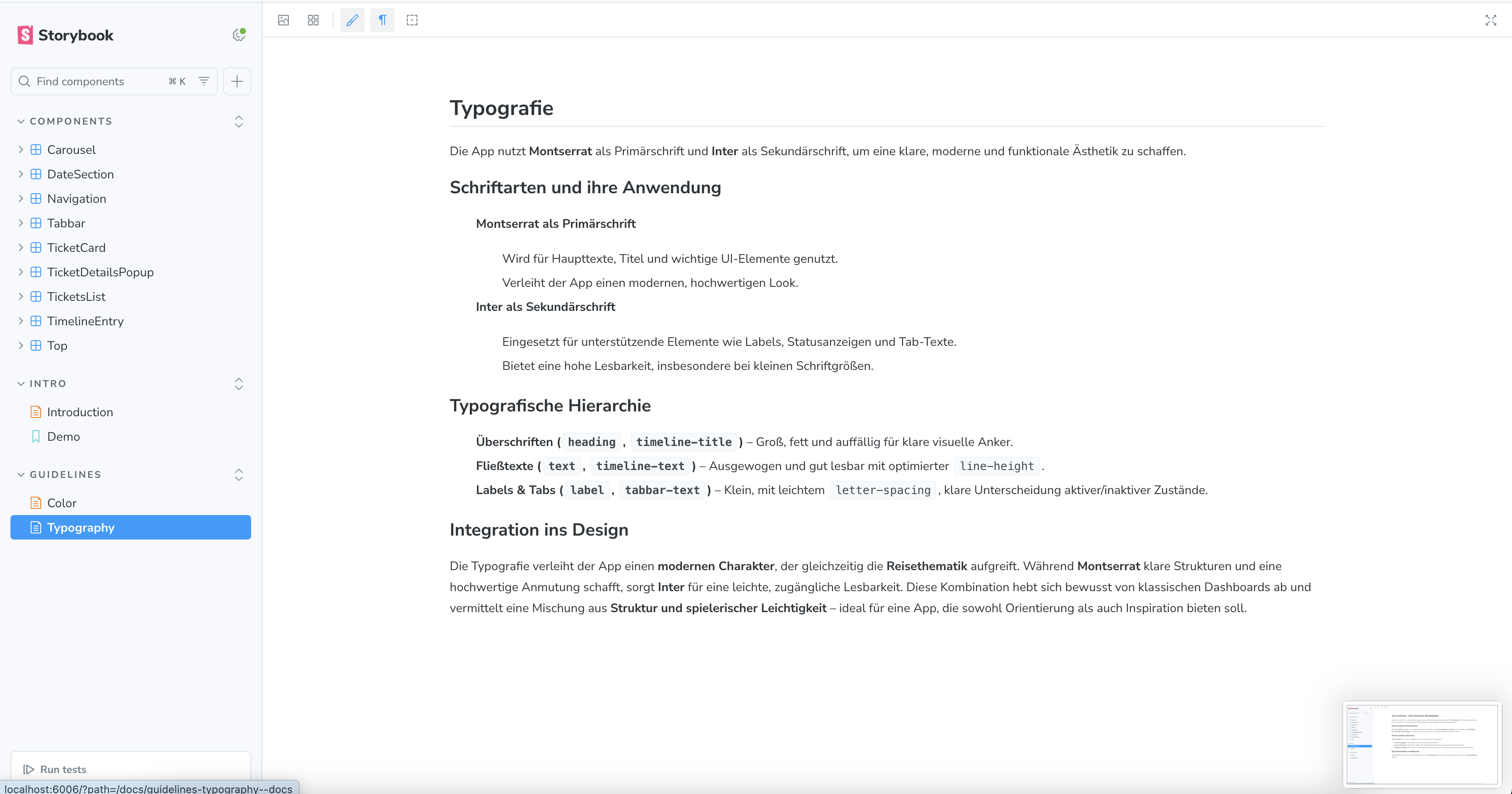 Travel Guide – Design System Engineering – detail 4